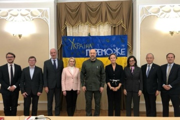 Ｇ７大使、シュミハリ・ウクライナ首相と会談