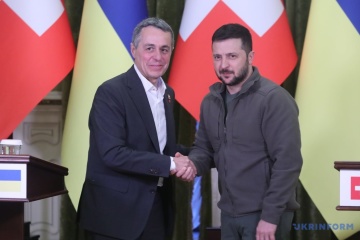 En visite à Kyiv, Ignazio Cassis s’entretient avec Volodymyr Zelensky