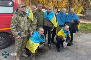 52 Ukrainiens libérés de la captivité russe