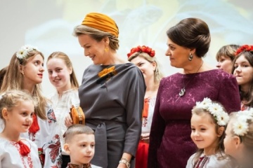 Olena Zelenska thanks Lithuania’s First Lady, Queen of Belgium for providing care for Ukrainians