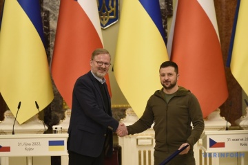 チェコ政府代表団がキーウ訪問　ウクライナ大統領らと会談