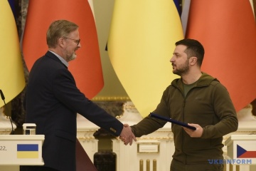 Selenskyj und tschechischer Premier Fiala unterzeichnen Deklaration zu euroatlantischer Perspektive