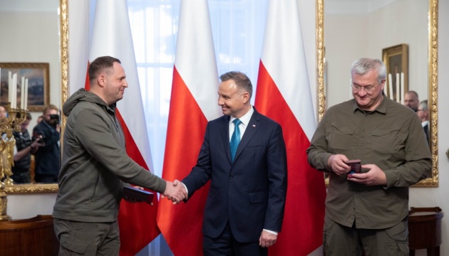 Yermak, Duda discuss Ukraine-Poland interaction within NATO