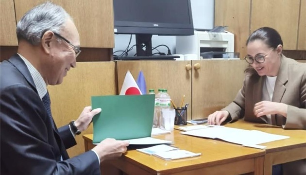 松田日本大使、スヴィリデンコ・ウクライナ副首相と協議　「日本との貿易強化望む」