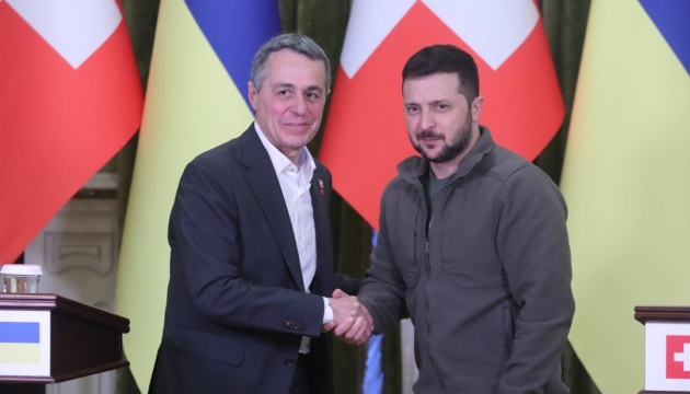 En visite à Kyiv, Ignazio Cassis s’entretient avec Volodymyr Zelensky