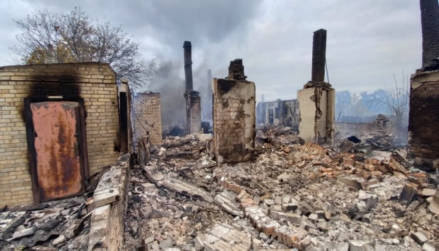 School, houses, power lines damaged in Russian shelling of Donetsk region