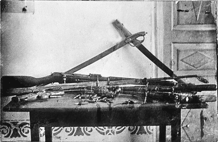 Зброя, вилучена у корюківських повстанців (1932 р.)
