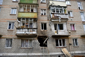 Residential houses, enterprise damaged in Russian attacks on Kharkiv region