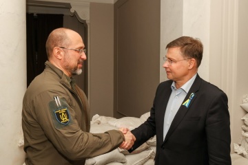 El primer ministro Shmygal se reúne con el vicepresidente de la Comisión Europea, Dombrovskis