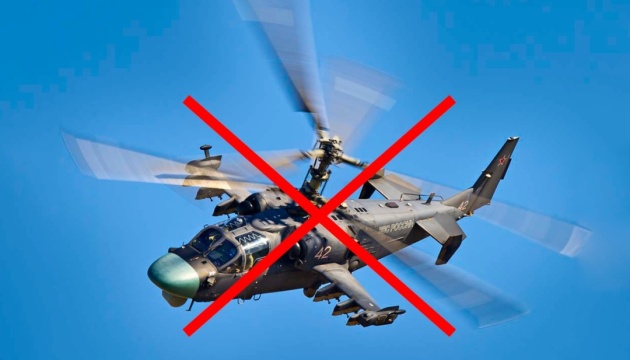 In Ukraine’s south, two Russian Ka-52 helicopters, six Shahed-136 drones shot down