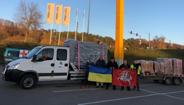 First batch of generators arrives in Ukraine from Lithuania