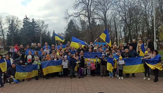 У Вінниці відбулась акція на підтримку деокупованого Херсона