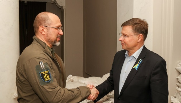El primer ministro Shmygal se reúne con el vicepresidente de la Comisión Europea, Dombrovskis