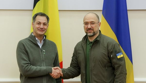 Shmyhal discusses European integration, ‘Grain from Ukraine’ initiative with Belgian PM