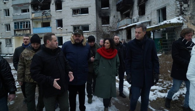 Alexander De Croo et Hadja Lahbib sont en Ukraine pour une visite officielle 