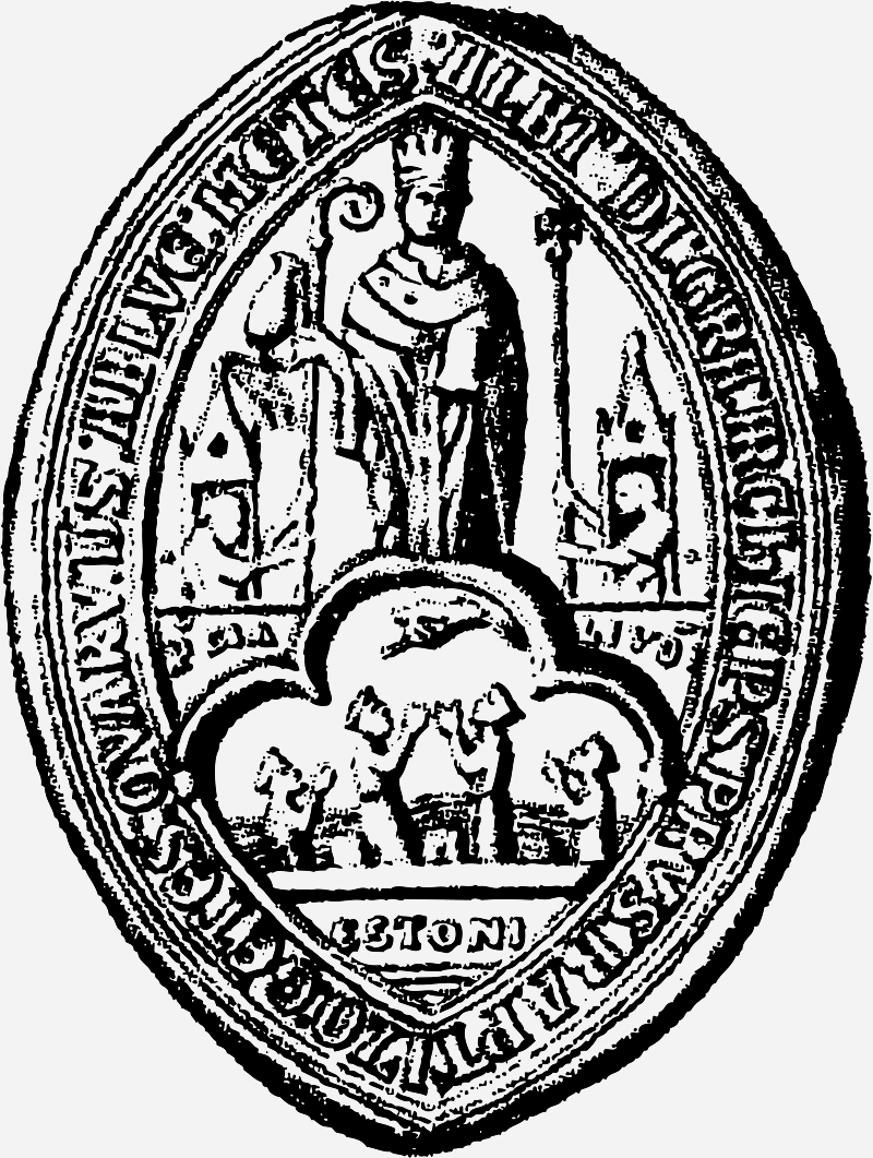 печатка архієпископа Пруссії, Лівонії та Естонії Альберта II Зуербеєра