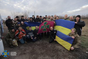 Security Service of Ukraine shares photos of military released from Russian captivity
