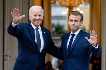 Biden und Macron versprechen der Ukraine mehr Luftverteidigung und Hilfe mit Energie