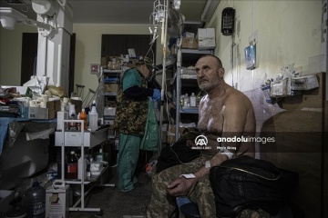 トルコ通信社、ウクライナ東部前線の病院で撮影の写真公開