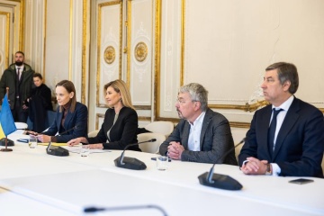 Zelenska, Tkachenko present ‘Ukraine. Out of blackout’ project in Paris