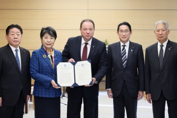 岸田日本首相、ウクライナの越冬支援につきコルスンスキー駐日大使等と面会