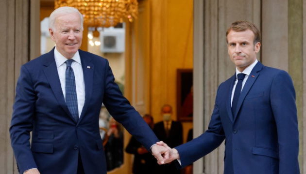 US, France will support Ukraine for as long as it takes - joint statement