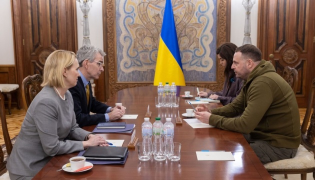 Yermak discusses assistance in restoring Ukraine’s energy infrastructure with Pyatt, Brink