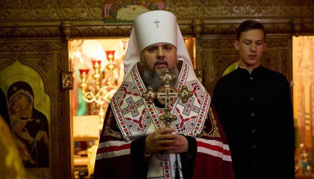 Епіфаній провів молебень за перемогу України у храмі, розташованому в парламенті