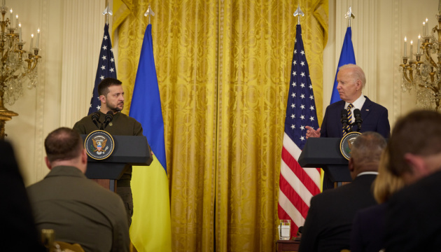 Zełenski i Biden wspólną konferencję prasową w Białym Domu