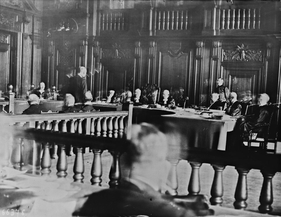 Перше судове засідання процесу про воєнні злочини в Лейпцигу, Німеччина, 1921 рік