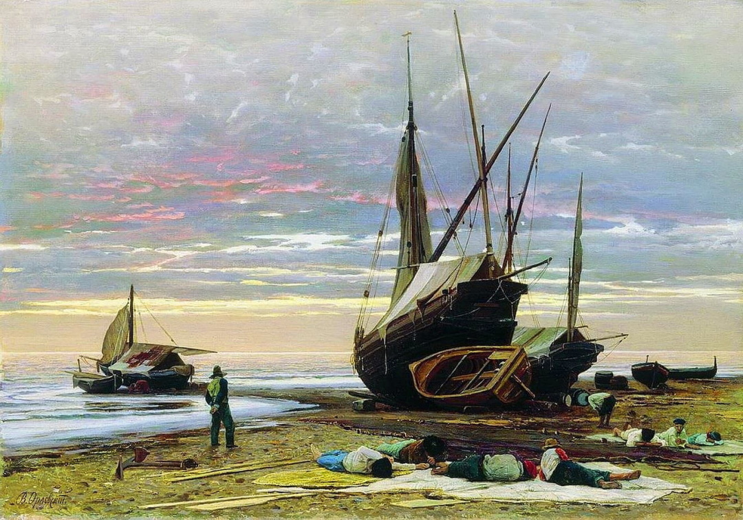 “Вечір. Берег моря”, 1874 р. 1
