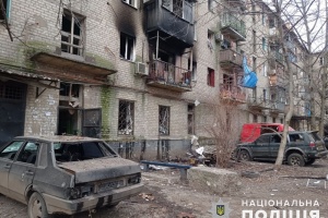 Seven apartment blocks hit in Russia’s missile attack on Kostiantynivka