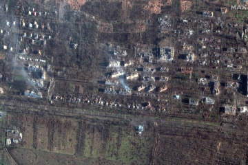 Maxar publica imágenes satelitales de Bajmut destruido