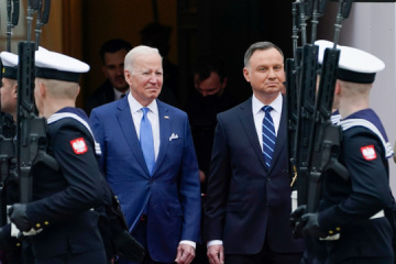 Duda, Biden i von der Leyen to najpopularniejsi przywódcy na Ukrainie

