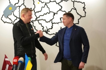 Jefe del parlamento de Letonia visita la región de Lviv