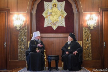 Le primat de l'Église orthodoxe d'Ukraine rencontre le patriarche œcuménique Bartholomée