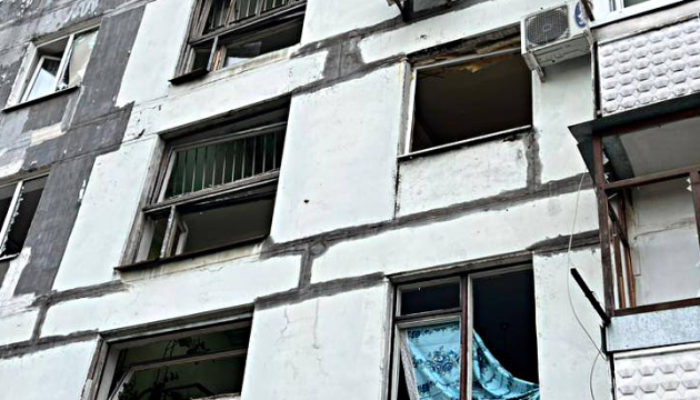 Apartment blocks, kindergarten, infrastructure facility damaged in attack on Zaporizhzhia