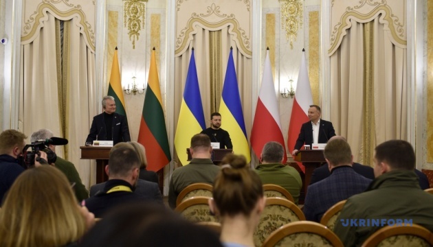 Polska i Litwa popierają członkostwo Ukrainy w NATO – szczyt „Trójkąta Lubelskiego”.

