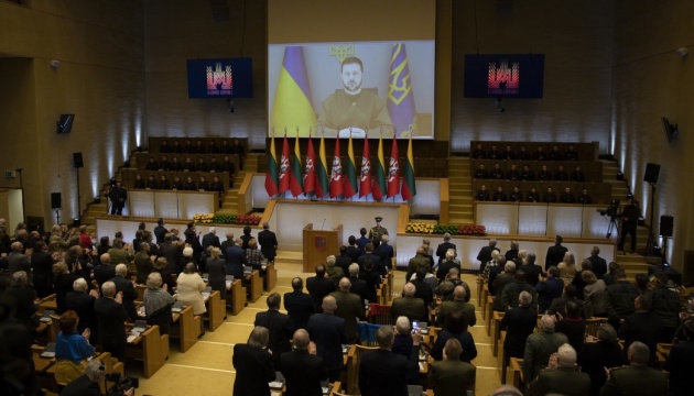 Зеленський виступив під час урочистого засідання Сеймасу Литви