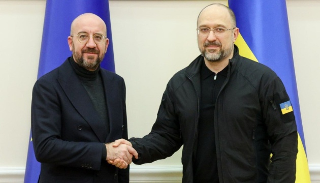 Le président du Conseil européen et le Premier ministre ukrainien ont discuté du soutien européen à l’Ukraine