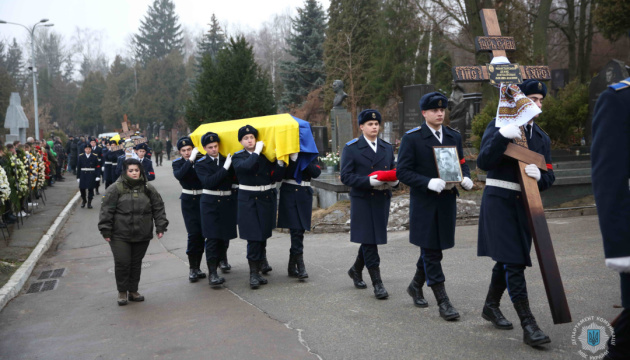Загиблих у Броварах керівників МВС поховали на Байковому кладовищі