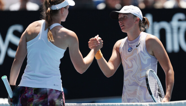 Швьонтек сенсаційно програла Рибакіній в 1/8 фіналу Australian Open