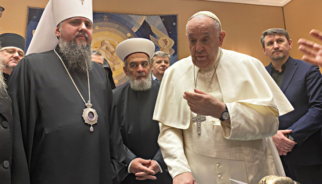 ローマ教皇、ウクライナ正教会首座主教らと初会談