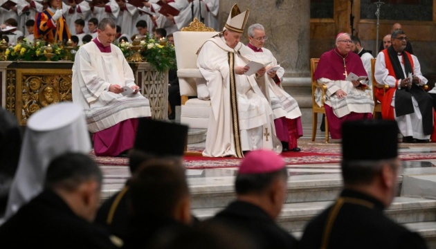 Делегація Ради церков взяла участь у вечірні, звершеній Папою Франциском  