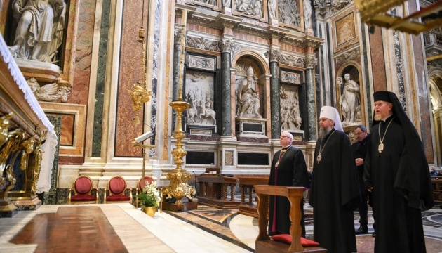 Епіфаній у Ватикані помолився перед однією з найшанованіших римських святинь