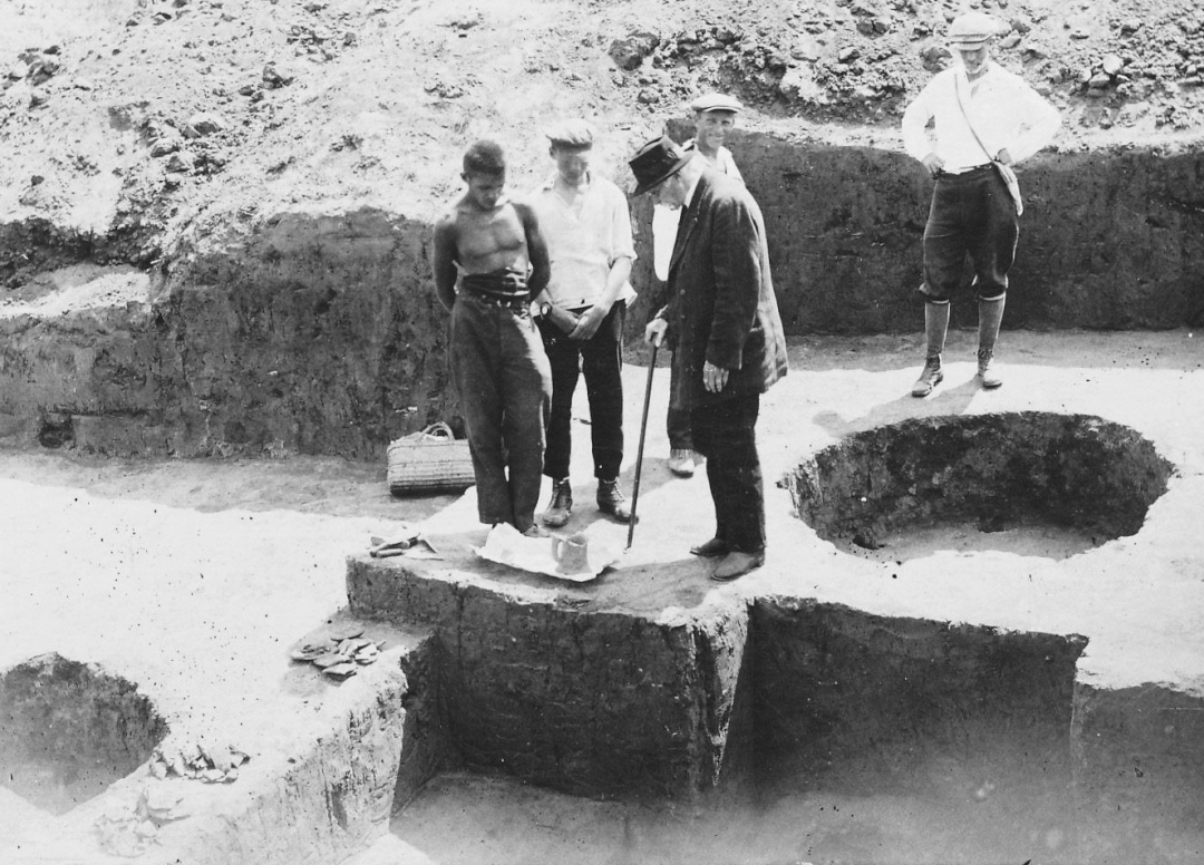 Дніпрогесівська експедиція на розкопках у балці Канцирка, 1931 р.