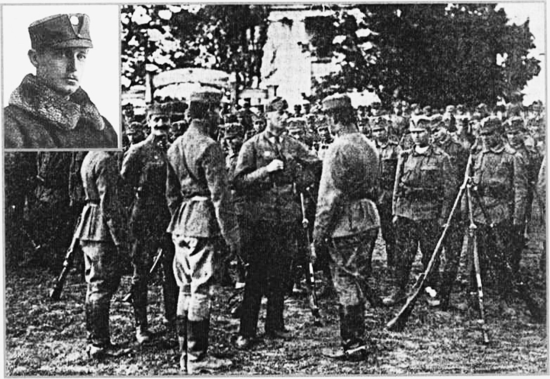 Вільгельм фон Габсбург у колі Українських січових стрільців