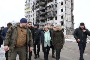 NATO PA President visits Borodianka destroyed by Russians