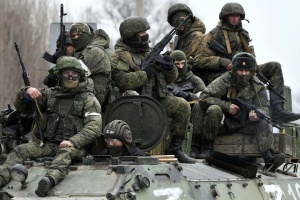 25. russische ist komplett und bezog Stellungen bei Kreminna in Region Luhansk