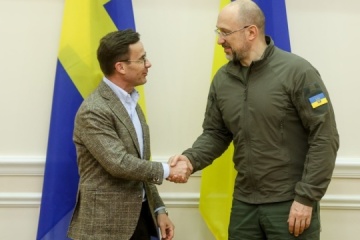 Szmyhal omówił z premierem Szwecji zwiększenie presji sankcji na Federację Rosyjską